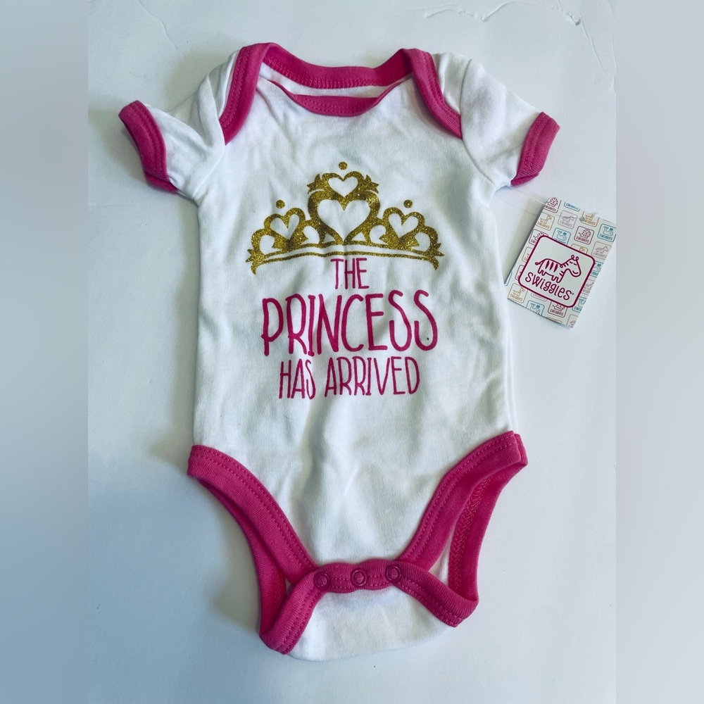 New Swiggles the princes has arrived crowned one piece bodysuit size 0-3months